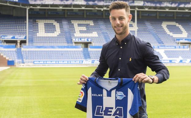 Burgui, en su presentación en Vitoria.