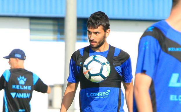 Einar, en un entrenamiento este agosto.