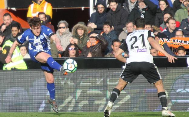 Ibai sufre molestias desde el partido contra el Valencia./E. C.