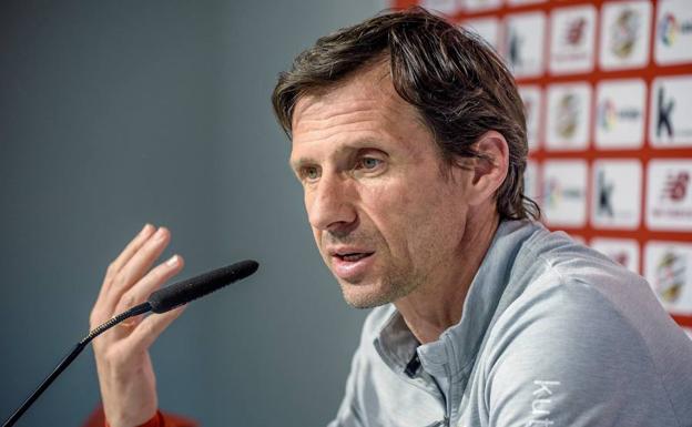 Ziganda, en una rueda de prensa./Efe