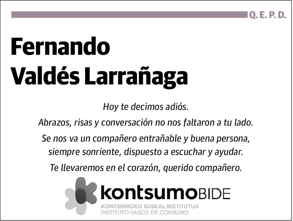 Fernando Vald S Larra Aga Esquela El Correo