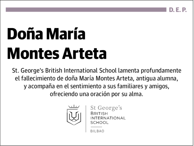 Maria Montes Arteta Esquela Necrol Gica El Correo