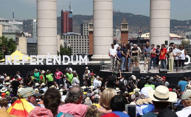 Acto a favor del referéndum.