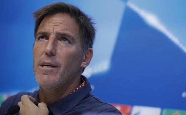 Berizzo, en la rueda de prensa. /Efe