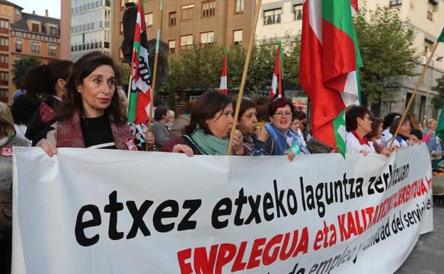 La protesta de ayer. / P. U.