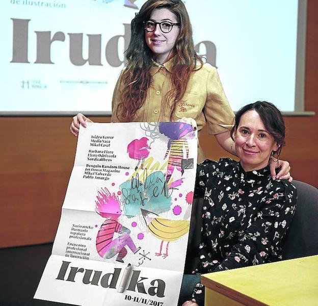 Elisabeth Pérez y Estibaliz Zearsolo, de Euskal Irudialeak. /Rafa Gutiérrez