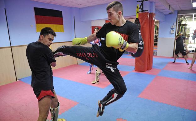 El competidor vizcaíno se ha formado en el prestigioso gimnasio Kwoon Shaolin. /Fernando Gómez