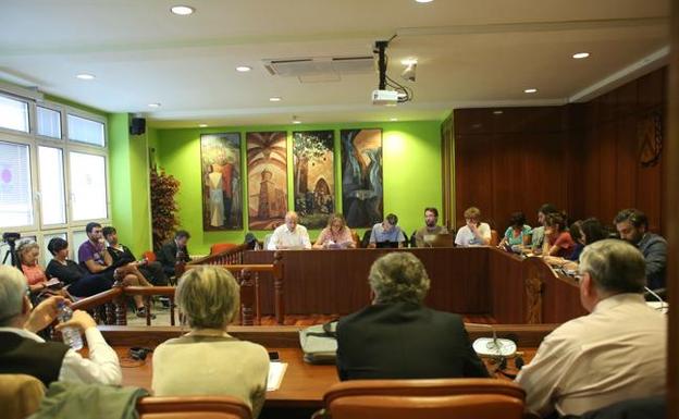 Pleno en el ayuntamiento de Sopela/JORDI ALEMANY