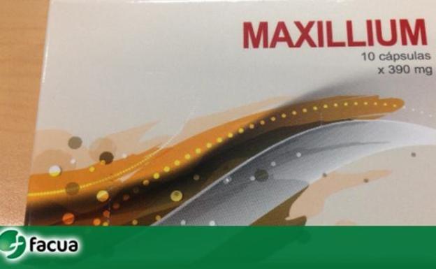 Retiran del mercado Maxillium, un conocido complemento alimenticio