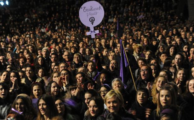 La manifestación del pasado 8 de marzo en Vitoria, convocada por los colectivos feministas, fue histórica./