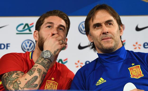 Mensaje de unidad de Sergio Ramos tras la destitución de Lopetegui Ayer hoy y mañana juntos