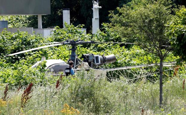 De película: un preso escapó en helicóptero