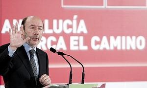 El secretario general del PSOE, Alfredo Pérez Rubalcaba. / Raúl Caro (Efe)/