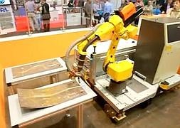 El robot 'garrapata' ha sido presentado esta mañana./