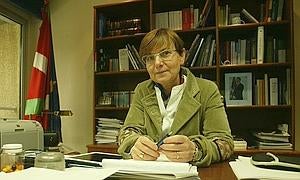 Gemma Zabaleta, en una entrevista en su despacho de Vitoria./