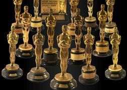 Ya se conocen los nominados a los Oscar 2013. En la imagen, estatuillas de años anteriores./