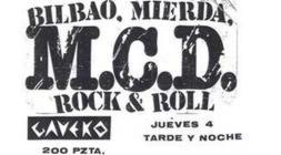 Entrada para un concierto de MCD en la mítica sala bilbaína Gaueko/
