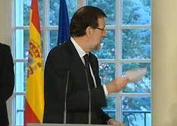 Mariano Rajoy no pudo entender su propia letra./
