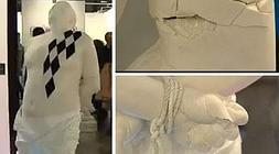 Imagen de la escultura y los daños. /Atlas/