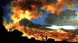 El Vesubio en erupción, en un cuadro de Pietro Antoniani (1740-1805)./