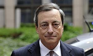 La reunión con el presidente del Banco Central Europeo es este mediodía./ AFP/