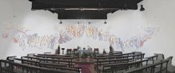 BOCETO. Recreación en el ordenador del boceto que Mintxo Cemillán ha diseñado para la iglesia de la localidad. / NURIA GONZÁLEZ/