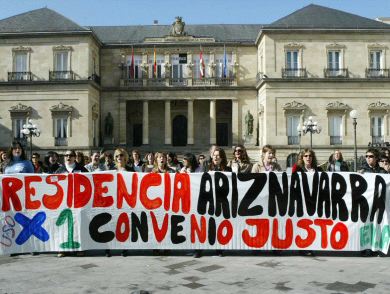 PROTESTAS. Las trabajadores protagonizan movilizaciones desde el 18 de febrero. / EDUARDO ARGOTE/