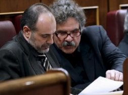 Ridao y Tardá, de ERC, en el Congreso. / EFE/