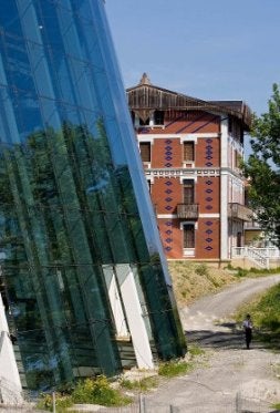 Construcción del museo Balenciaga en Getaria. / USOZ/