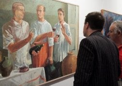 La exposición se puede ver en la sala de Ibercaja, en San Antón 3./