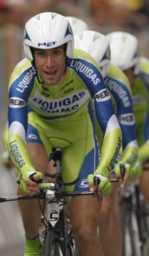 Nibali ya marcha quinto en la clasificación general. ::
AP/