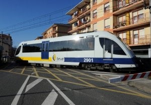 Una unidad pasa por Zalla impulsada por un único motor de 500 cv. Cuentan con baño y alcanzan 120 kilómetros por hora.::
FERNANDO GÓMEZ/