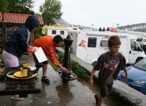 El futuro aparcamiento de autocaravanas de Lekeitio contará con todos los servicios básicos. ::
M. SALGUERO/