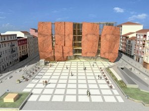 Infografía del proyecto, cuyas dimensiones llevaron a los vecinos a movilizarse. ::
AYUNTAMIENTO DE GETXO/