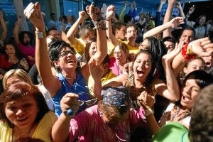 El Estado de Miranda festejó la victoria de Capriles/