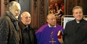 Garitaonaindia, el segundo por la derecha, rodeado por Azkuna, Blázquez e Iceta. /Juantxu Arranz/