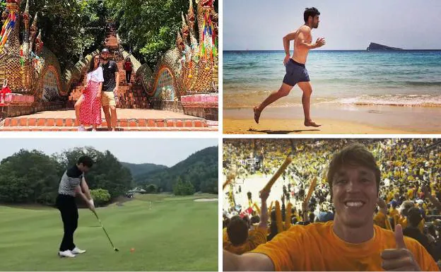 Finales de NBA, elefantes en Tailandia, golf... Los jugadores del Alavés disfrutan de sus vacaciones