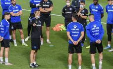 El primer entrenamiento de López Muñiz como técnico del Alavés