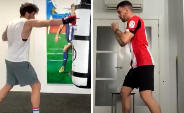 Ibai Gómez recibe una 'master class' de boxeo de 'Jonfer' vía Instagram