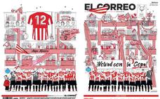 La última portada de EL CORREO antes de la final: «¡Volved con la Copa!»