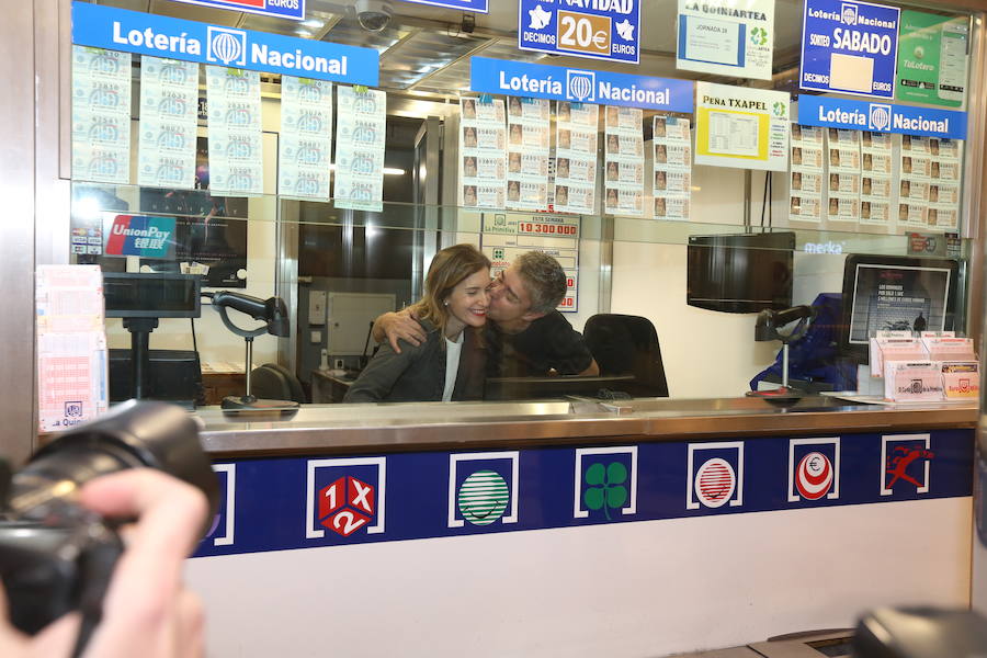 Así celebró Bizkaia su suerte en la Lotería