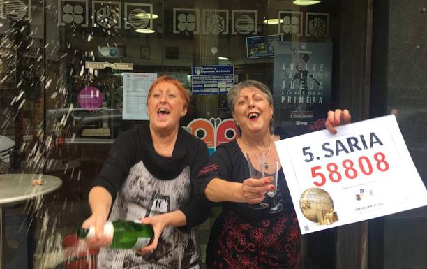 Los quintos premios dejan en Bilbao casi 200.000 euros