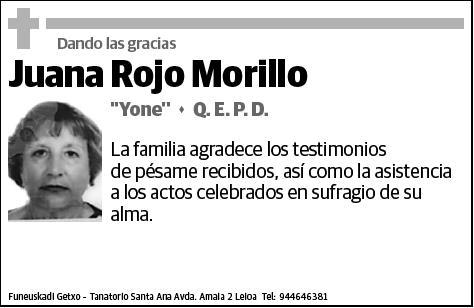 ROJO MORILLO,JUANA