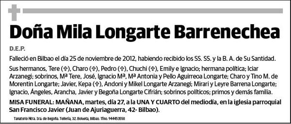 LONGARTE BARRENECHEA,MILA