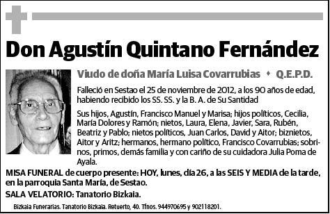 QUINTANO FERNANDEZ,AGUSTIN