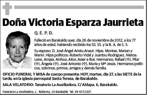 ESPARZA JAURRIETA,VICTORIA