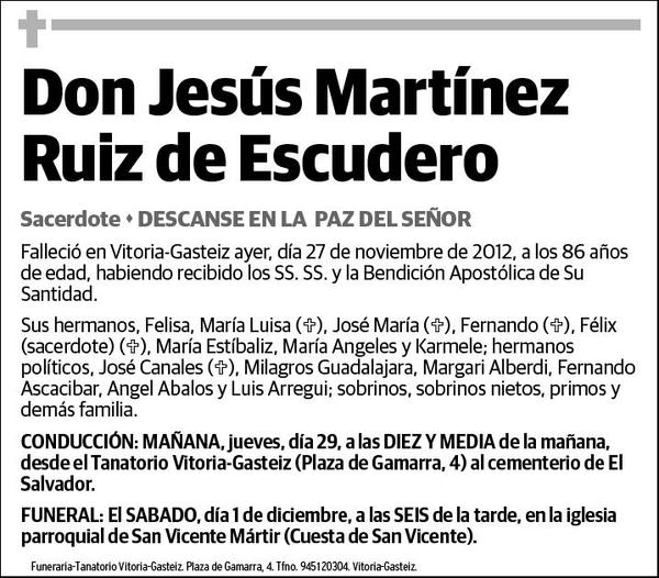 MARTINEZ RUIZ DE ESCUDERO,JESUS