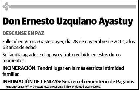 UZQUIANO AYASTUY,ERNESTO