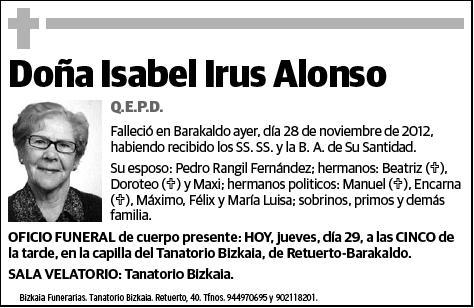 IRUS ALONSO,ISABEL