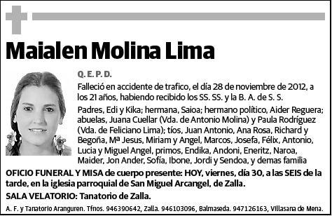 MOLINA LIMA,MAIALEN